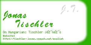 jonas tischler business card